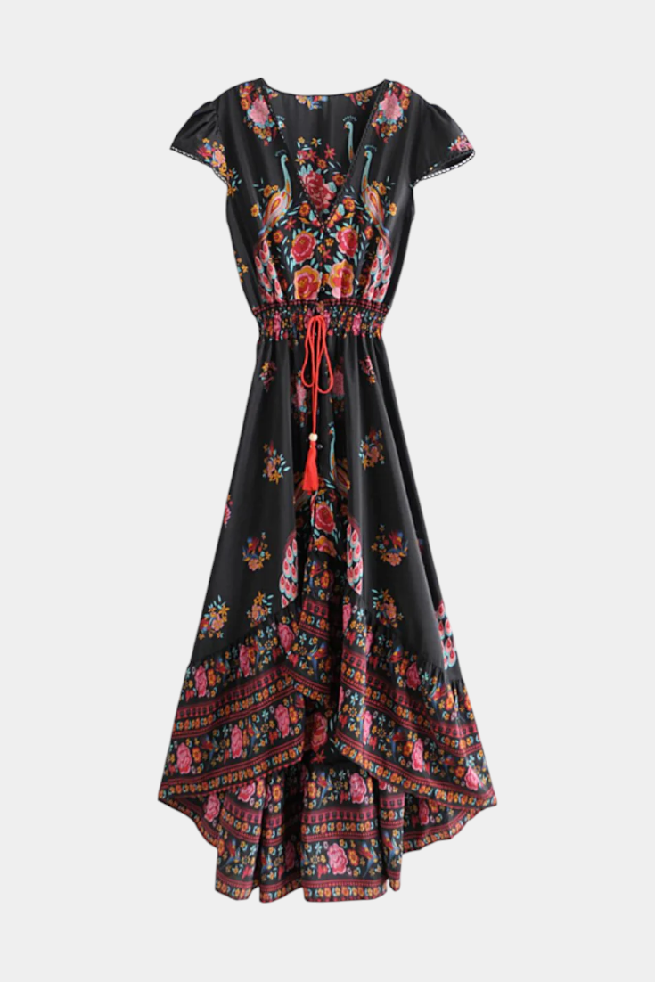Robe Chiara Floral Boho Chic avec Ceinture Ajustable