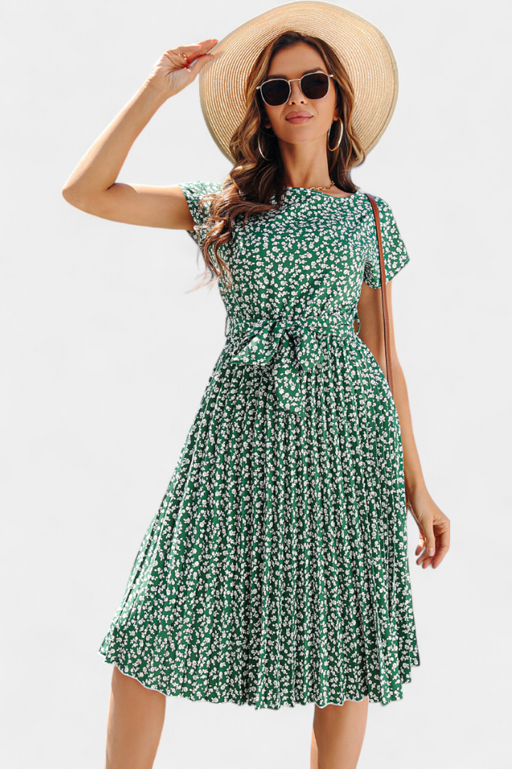 Robe Midi Florale Galilea d'Inspiration Champêtre