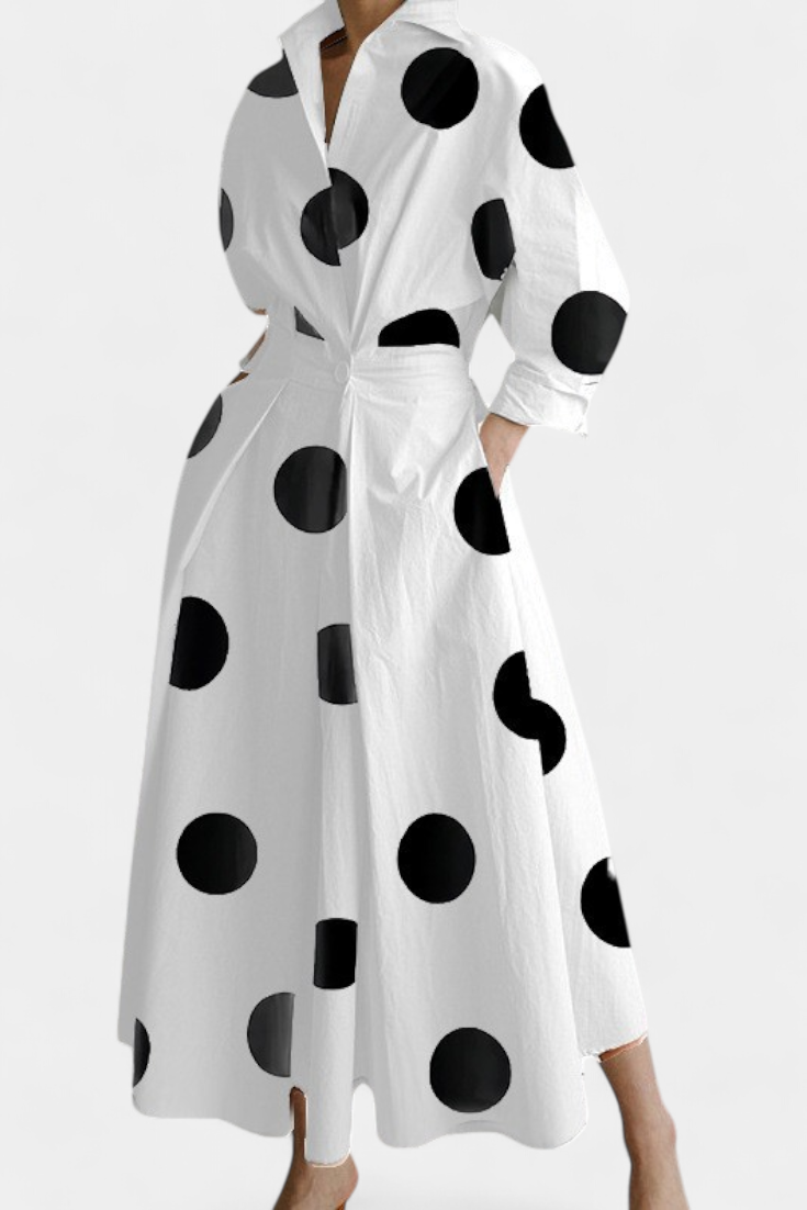 Robe Maxi à Manches Longues Miriam