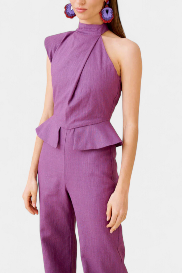 Mono Long Asymétrique en Lin et Coton Nerida
