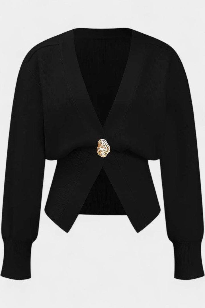 Cardigan Liso Doré Solferina