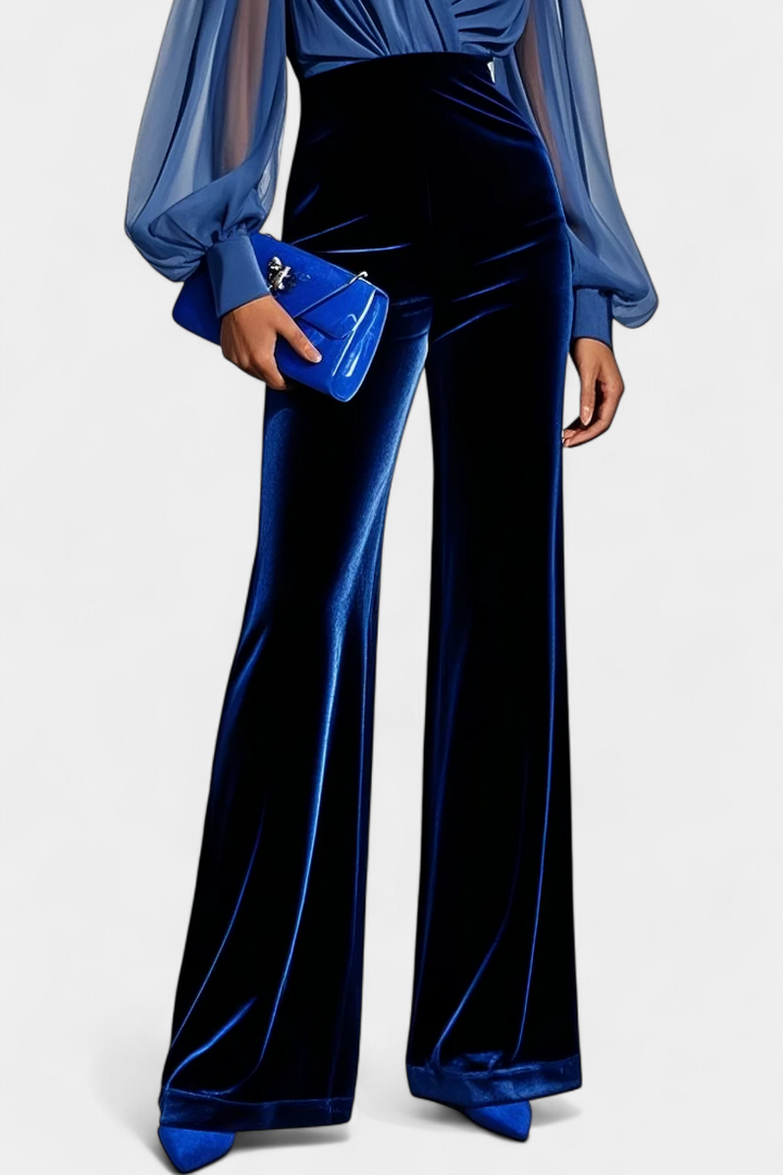Analisse Mono à Décolleté en V avec Pantalon Large