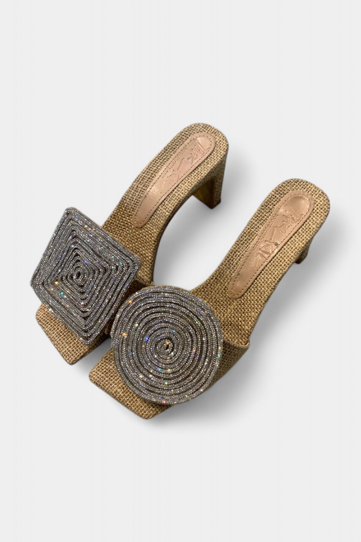 Sandales Rondes et Carrées Rita avec Talon