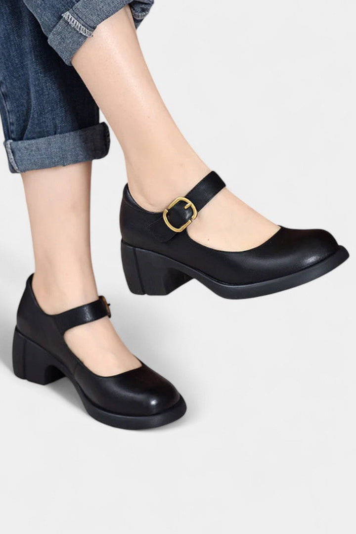 Agnes Zapatos Mary Janes en Cuir