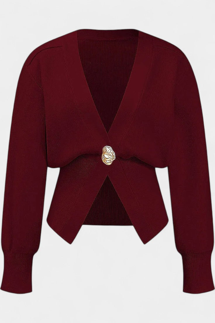 Cardigan Liso Doré Solferina