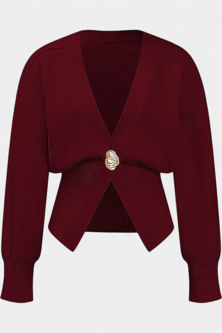 Cardigan Liso Doré Solferina