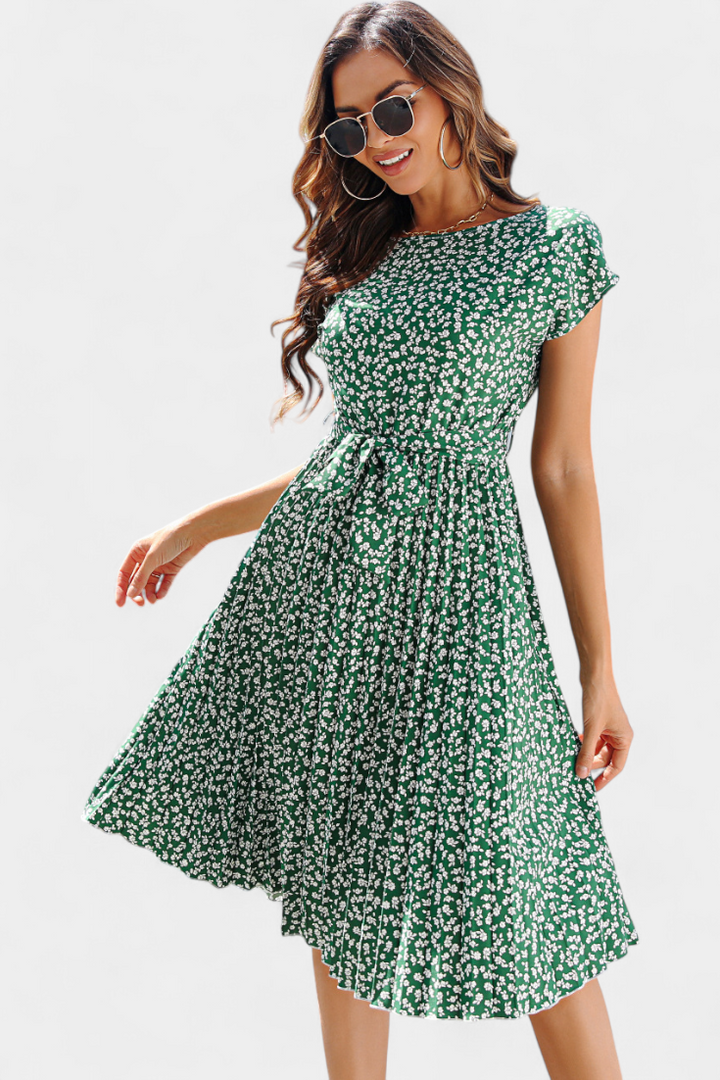 Robe Midi Florale Galilea d'Inspiration Champêtre