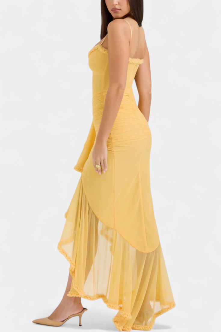 Robe Élodie avec Corset et Volants