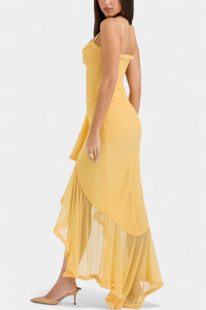 Robe Élodie avec Corset et Volants