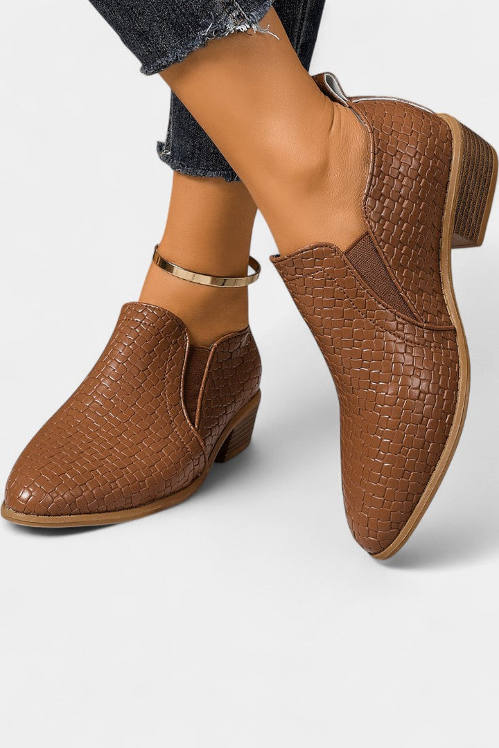 Evran Chaussures à Talon Orthopédique avec Talon Stable