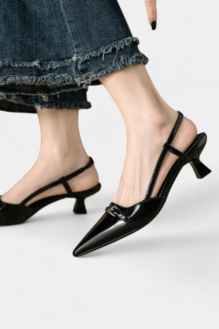 Tiana Mary Janes Slingback à Bout Aigu