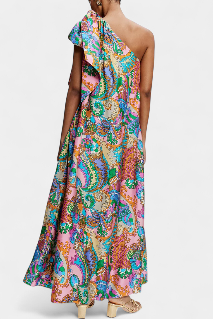 Robe Maxi Ginette avec Imprimé Arc-en-Ciel