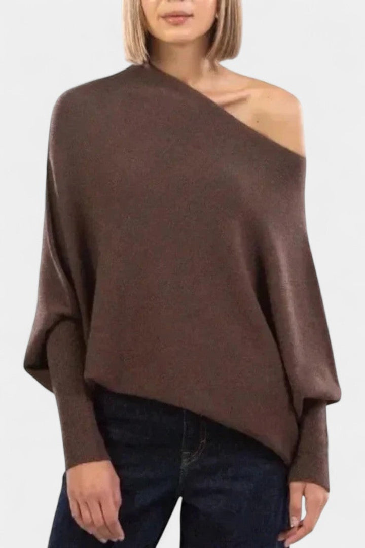 Anna Pull d'Hiver Off-Shoulder