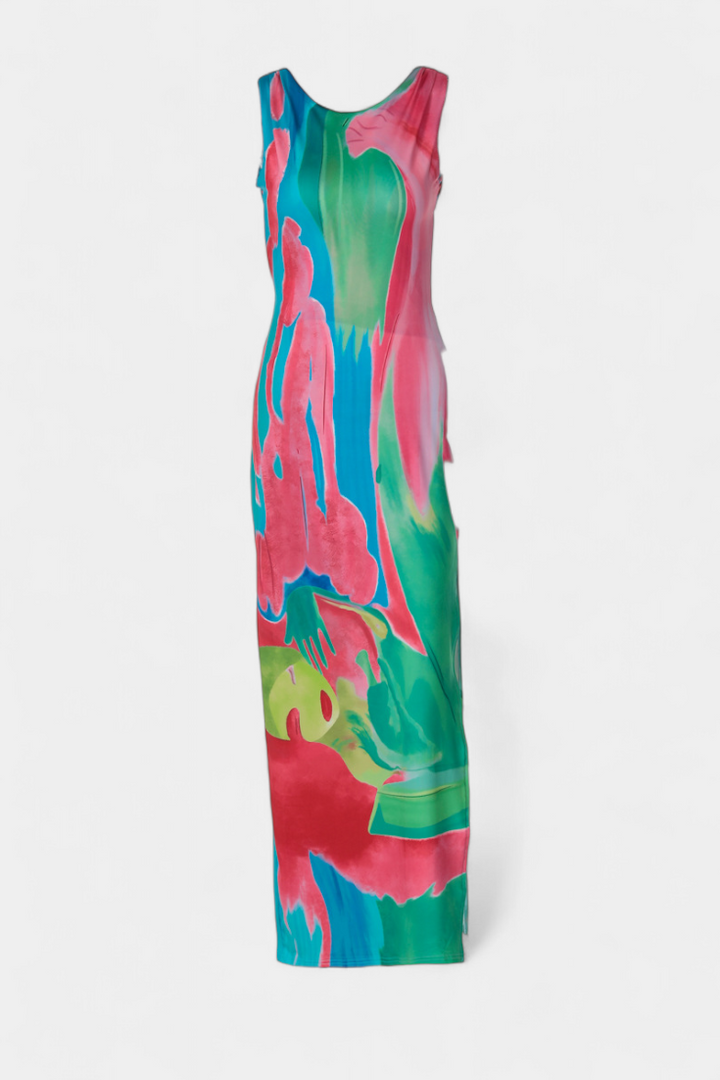 Robe Luella en Pastel de Silhouette Fluide et Coupe Flatteuse