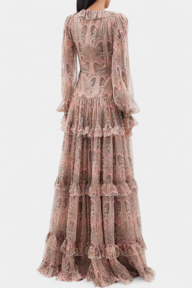Robe Maxi Ayla avec Imprimé Paisley Vintage