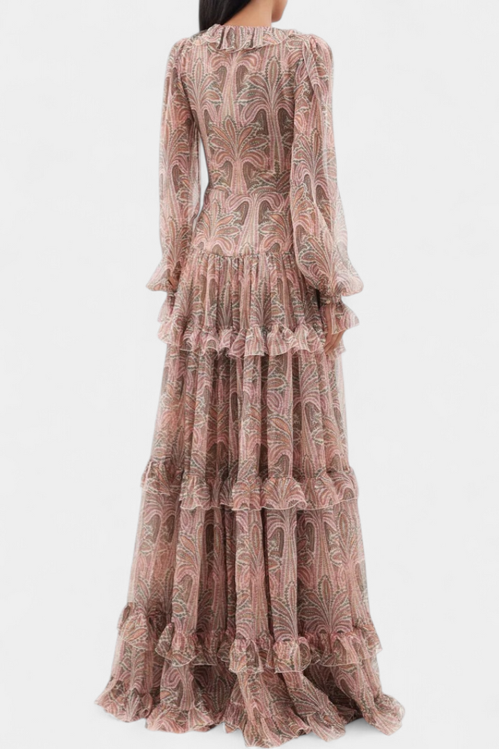 Robe Maxi Ayla avec Imprimé Paisley Vintage