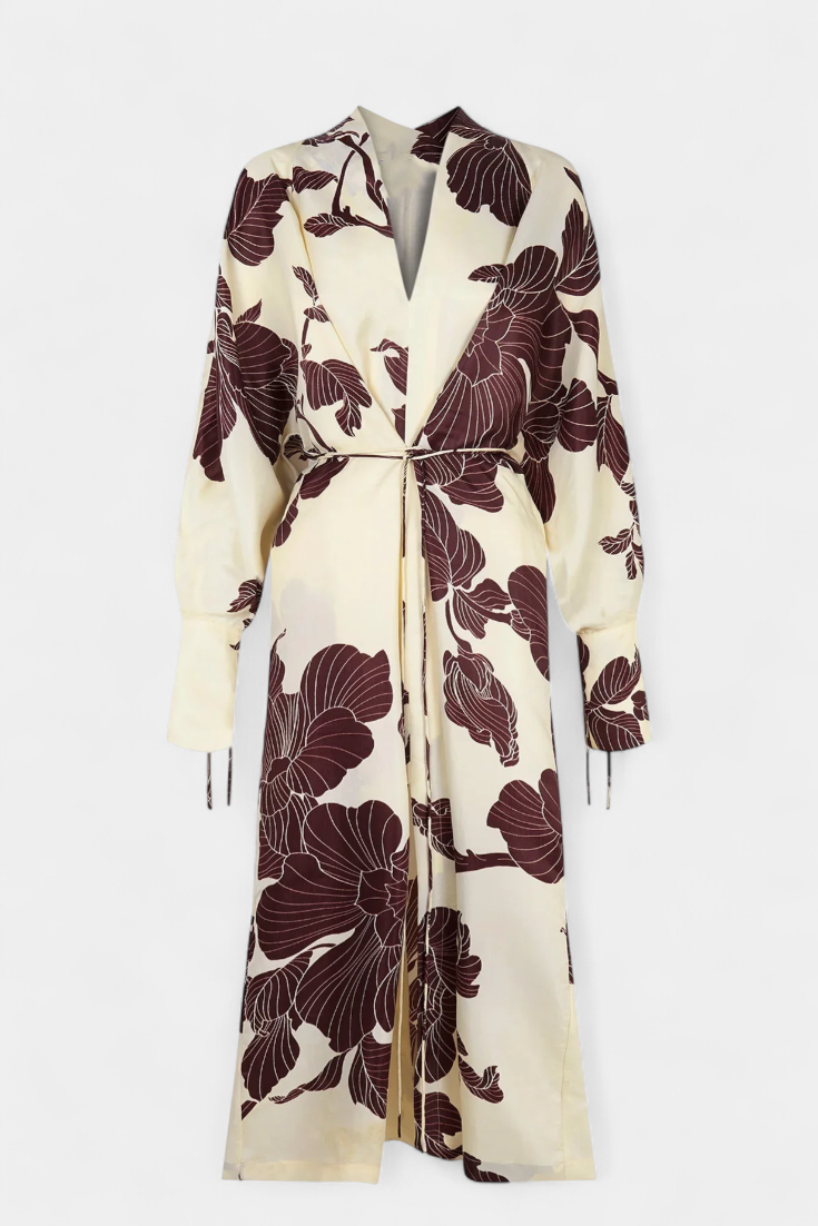 Robe Kimono Claribel avec Imprimé Origami