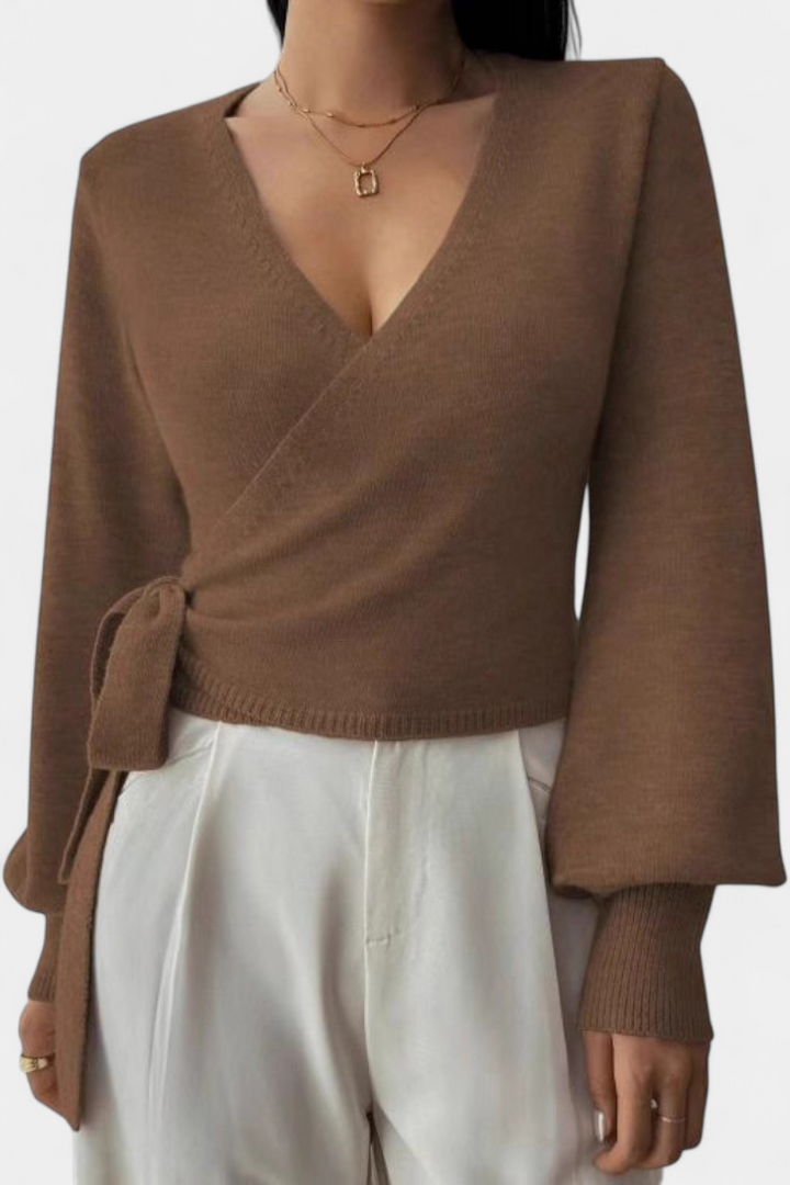 Pull Persephone à Bretelles Croisées et Col en V
