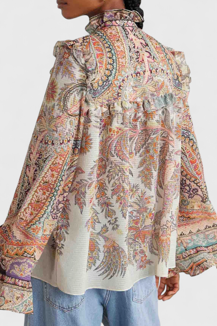 Finely Ensemble avec Blouse à Volants et Imprimé Vintage Paisley