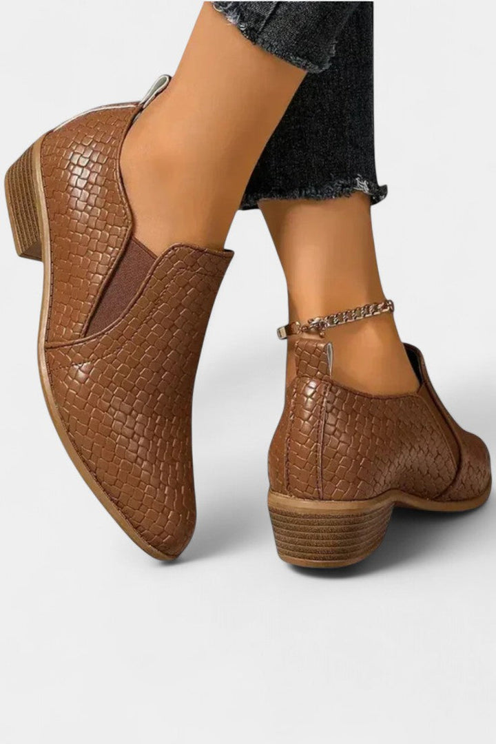 Evran Chaussures à Talon Orthopédique avec Talon Stable