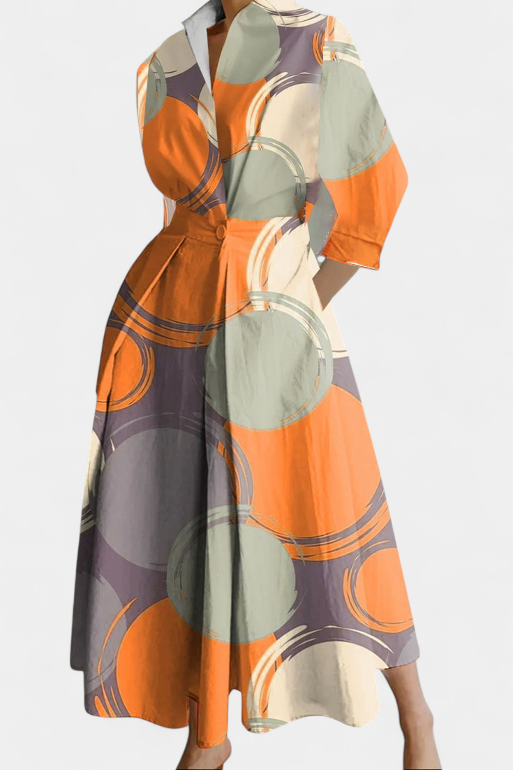 Robe Maxi à Manches Longues Miriam