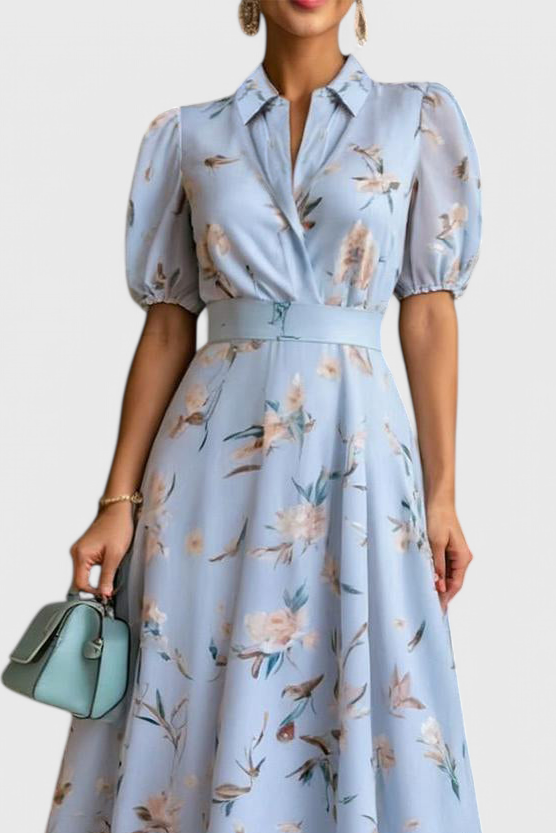 Robe Floral Isaline avec Col Breezy