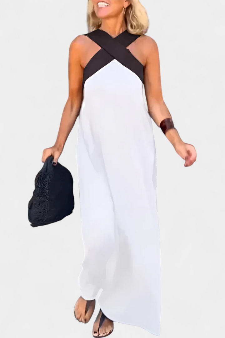 Robe Edith à Col Croisé avec Dos Nu