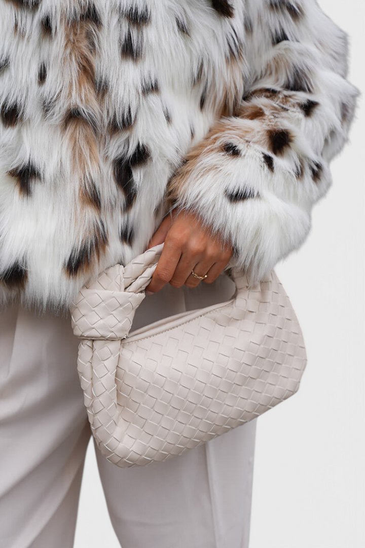 Sage Bolso Satchel Mini Tissé