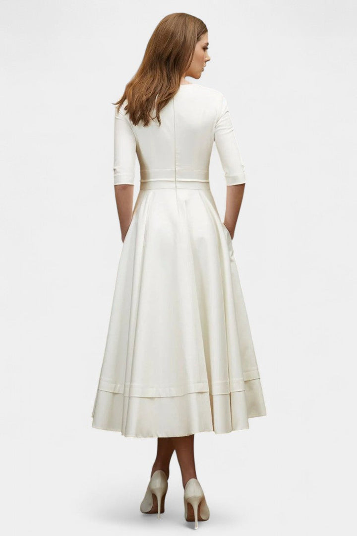 Robe Midi A-Line Nylah de Charme Vintage