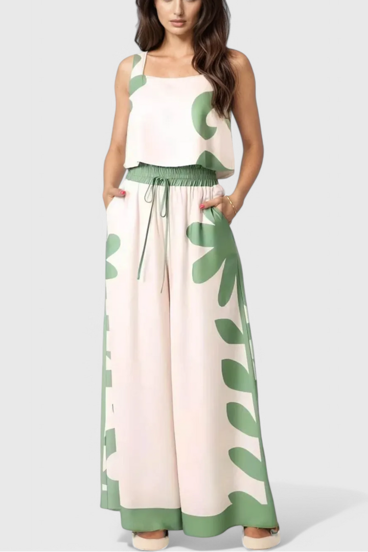 Ensemble Serafina Sans Manches Floral Boho