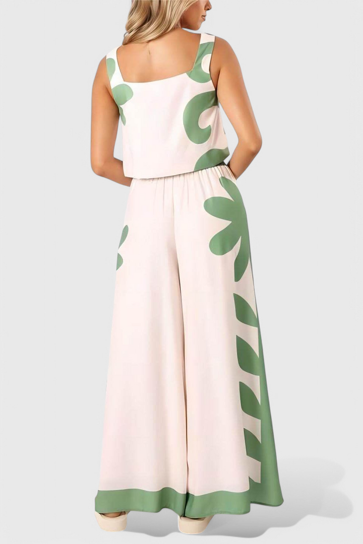 Ensemble Serafina Sans Manches Floral Boho