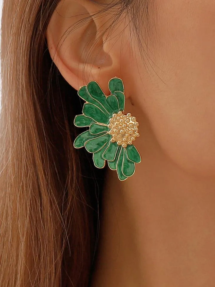 Boucles d'oreilles Demi-Fleur