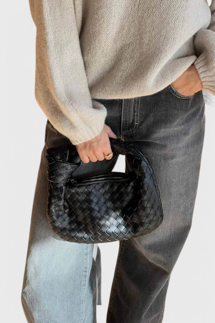 Sage Bolso Satchel Mini Tissé