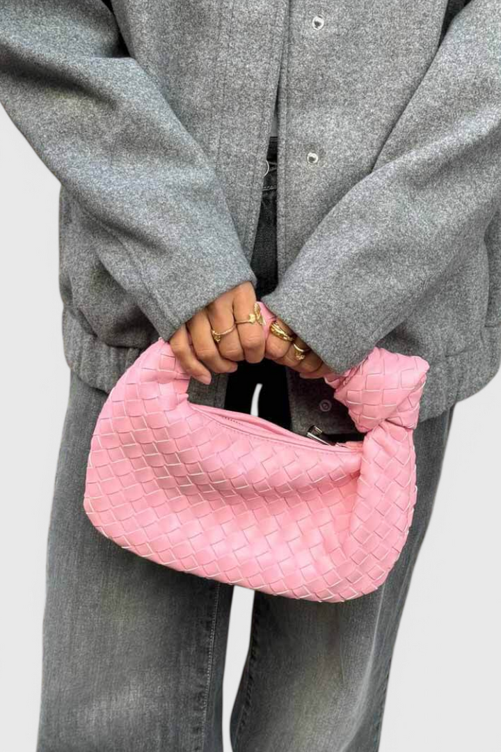 Sage Bolso Satchel Mini Tissé