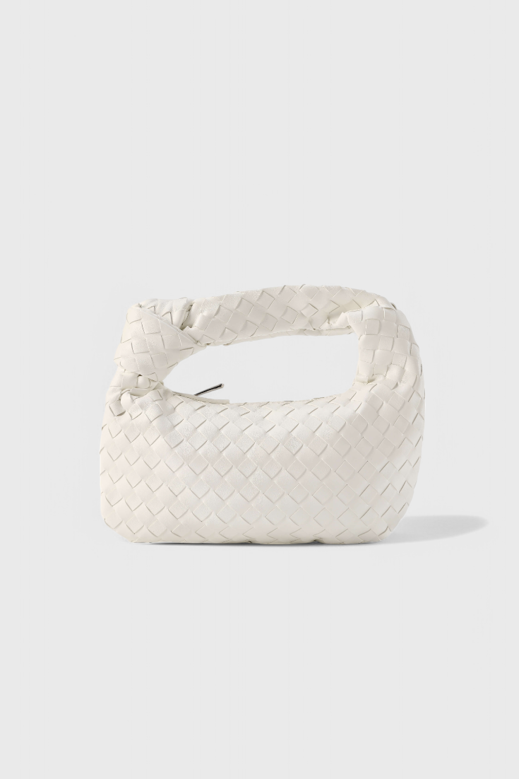Sage Bolso Satchel Mini Tissé