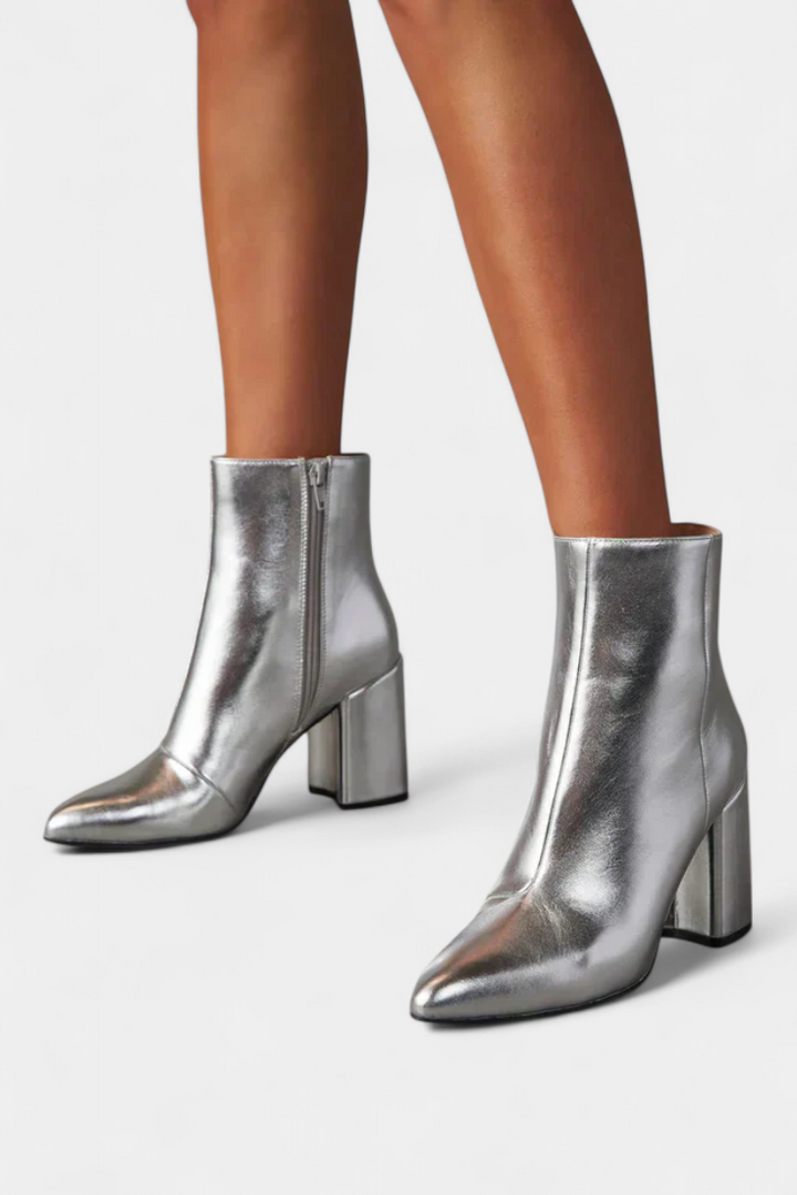Bottes Ralica Métalliques Argentées