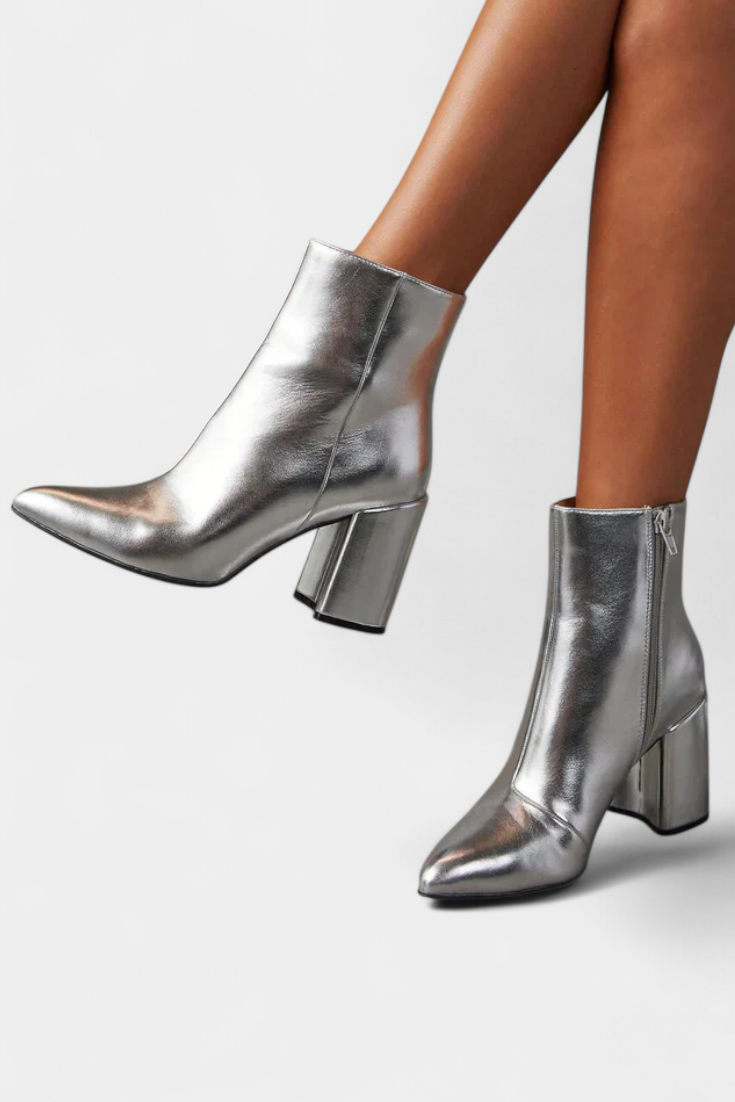 Bottes Ralica Métalliques Argentées