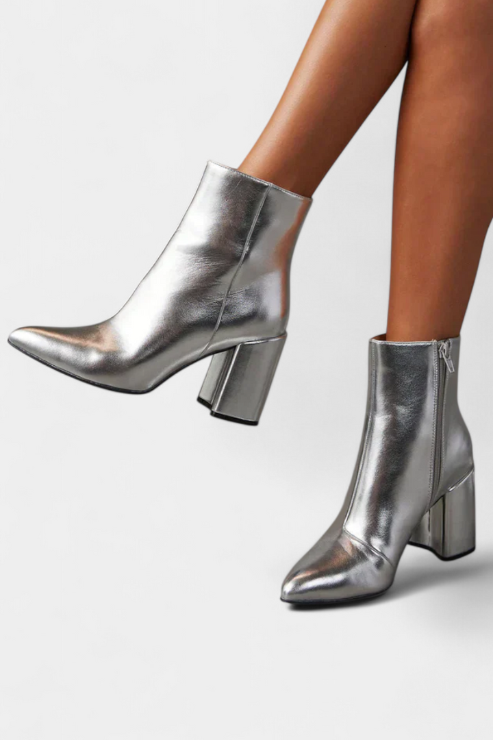 Bottes Ralica Métalliques Argentées